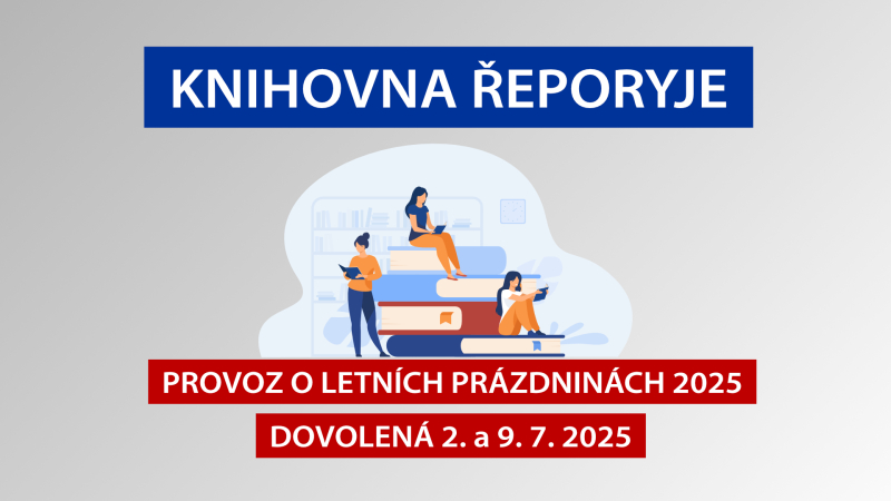 Knihovna Řeporyje - provoz a dovolená letní prázdniny 2025